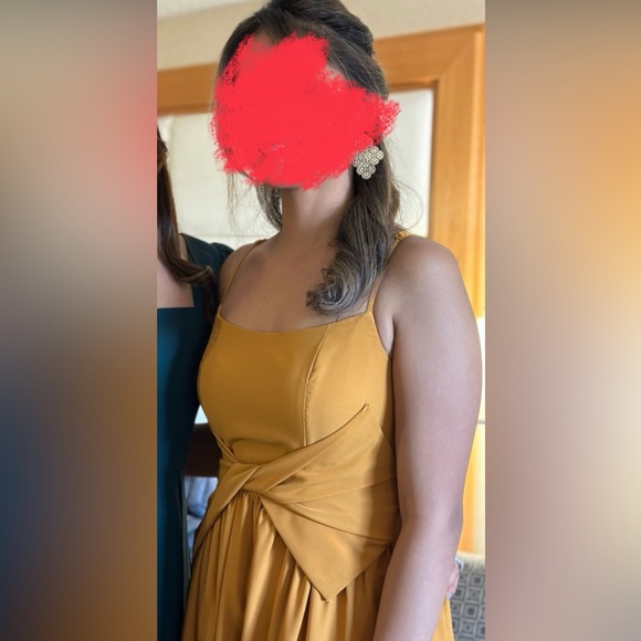 Shein Bridesmaid Dress - Mustard Yellow - Picture 4 of 5